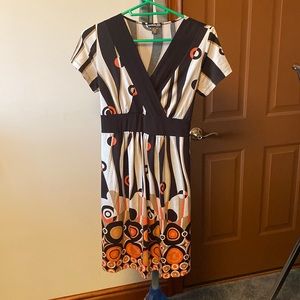 Blooming rose, maternity size M dress with short sleeves